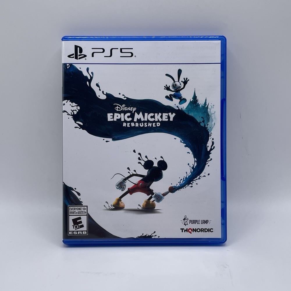 Disney Epic Mickey: Rebrushed (Sony PlayStation 5 PS5, 2024) Excellent Condition